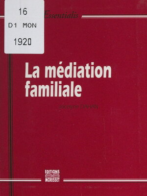 cover image of La médiation familiale